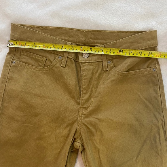 Women's Levis Dark Khaki Skinny Jeans - W29 L30 - Picture 6 of 7